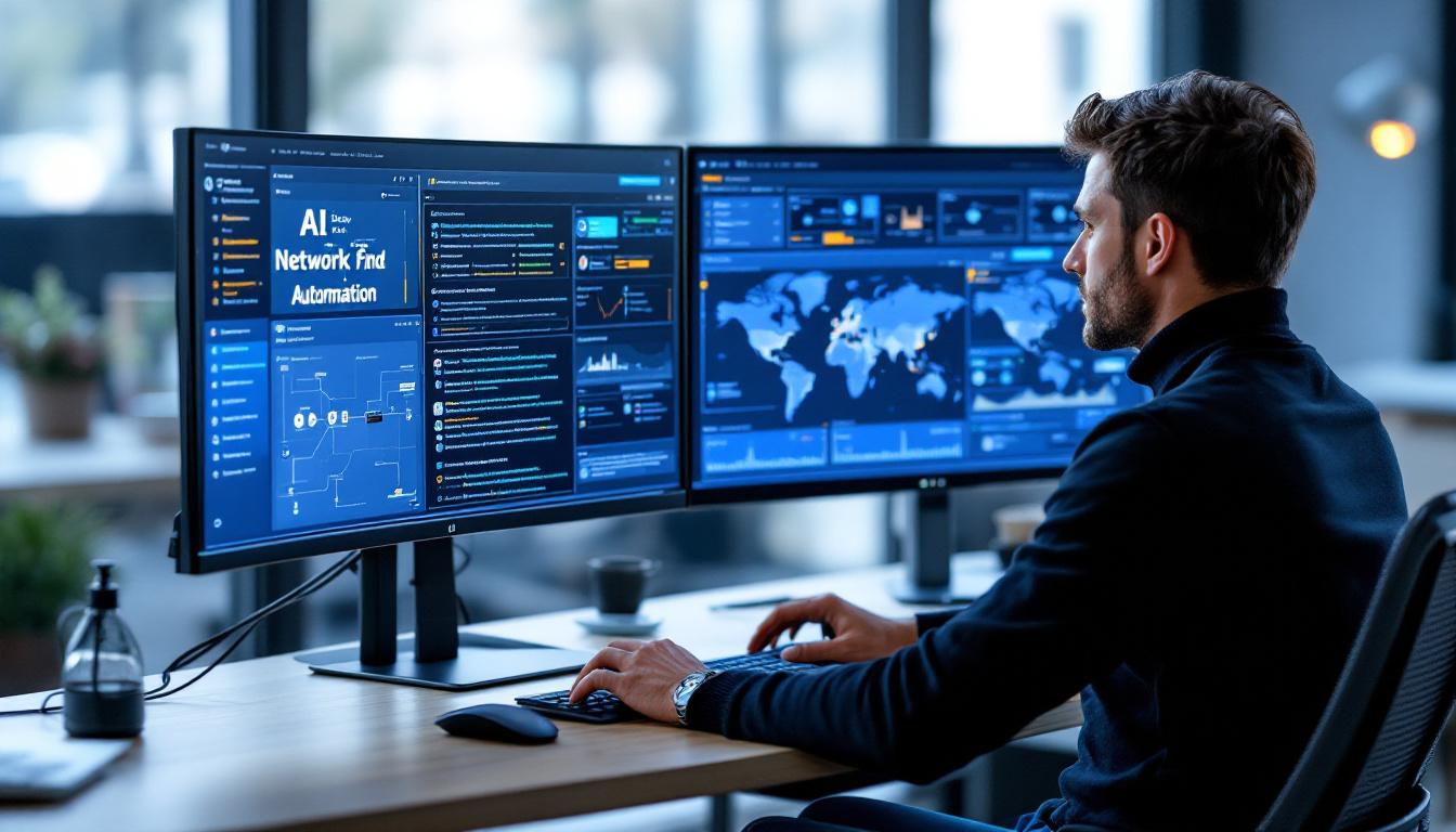 AI 기반 인프라 자동화를 구현하는 중앙 집중식 관리 도구 사용 장면