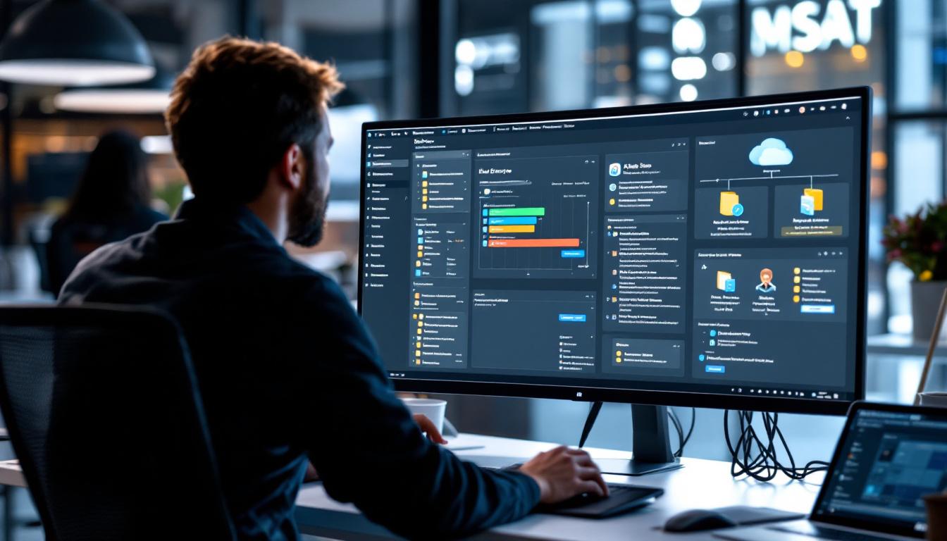 계층형 네임스페이스와 AI 인덱싱, 보안 네트워크 통합 기능이 표시된 Azure Blob Storage 대시보드
