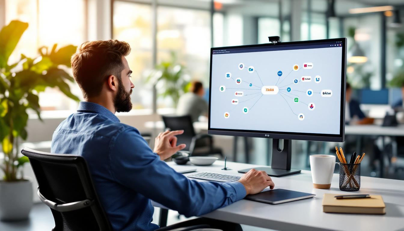 Zapier를 사용해 비개발자가 다수의 SaaS 앱을 간단히 연결해 자동화하는 모습