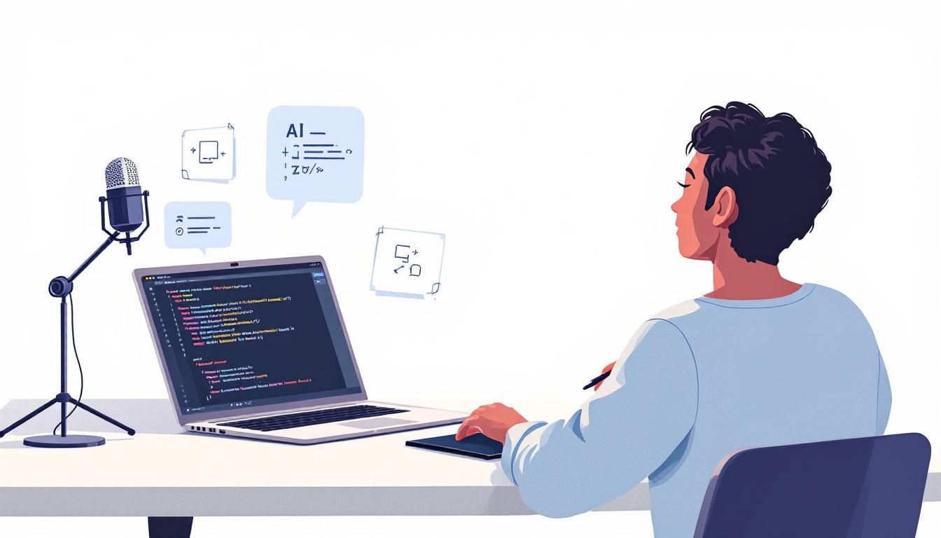 음성 명령, 텍스트 입력, 손그림 스케치 등 다양한 입력방식을 사용하는 모습