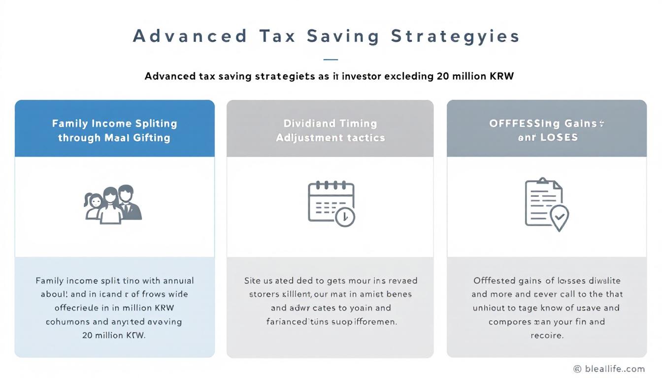 금융소득 종합과세자를 위한 고급 절세 전략 인포그래픽