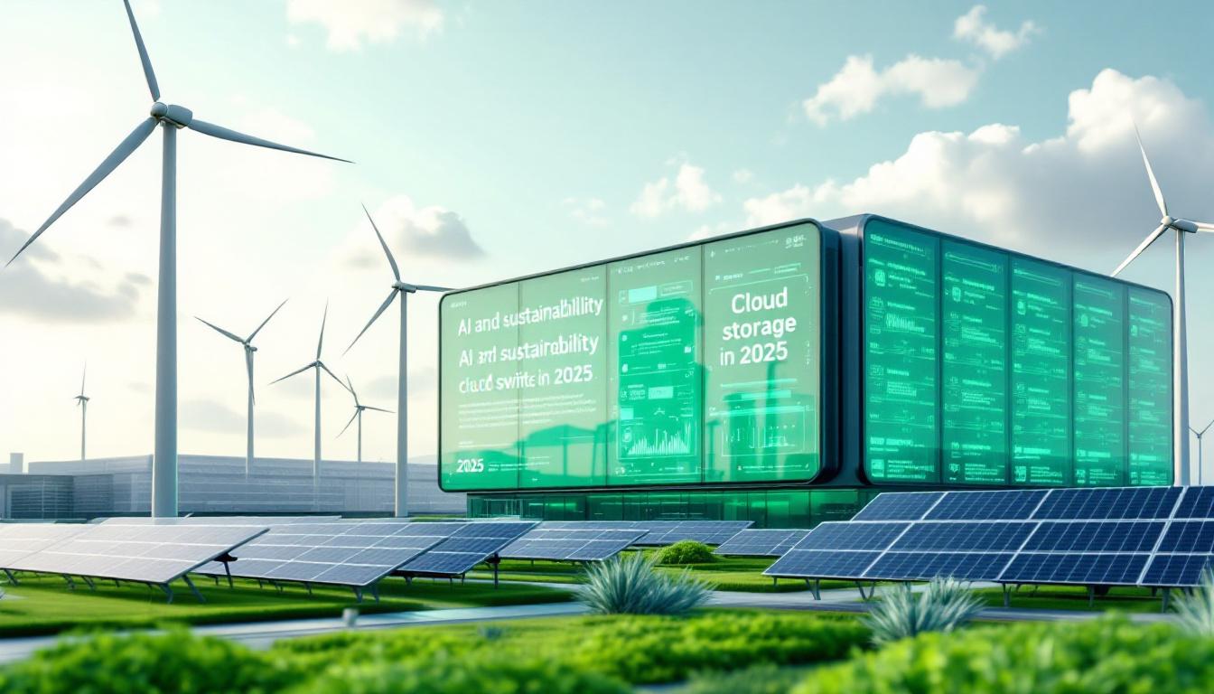 AI 통합과 지속가능성을 강조하는 2025년 친환경 클라우드 데이터 센터 풍경