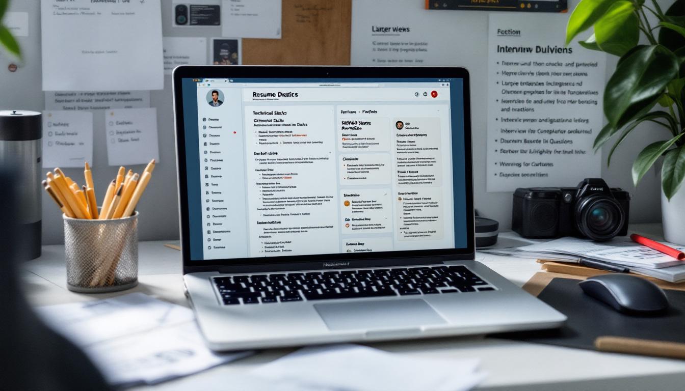 정보보호 전문가의 이력서, 포트폴리오 준비와 면접 준비 모습