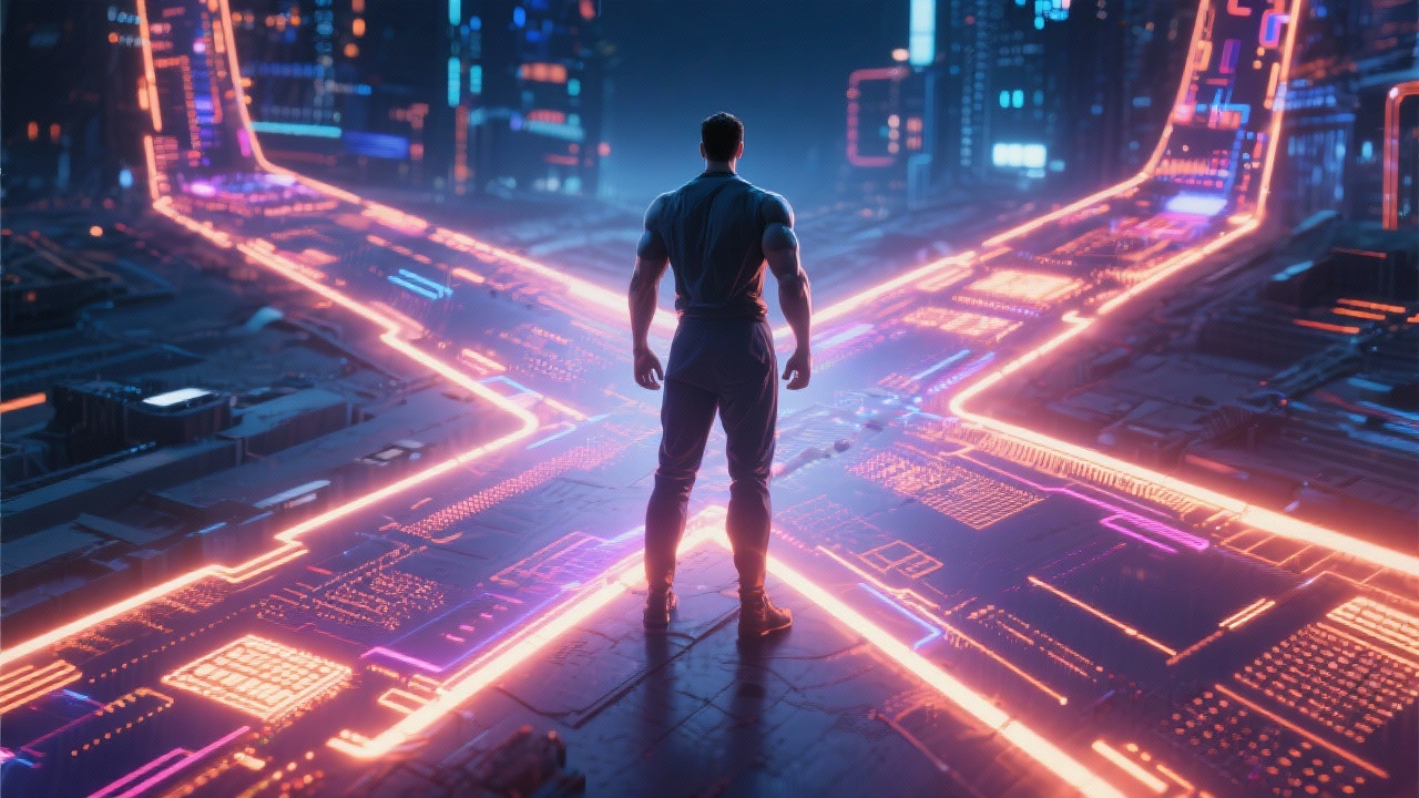 준비된 사람이 2025년 IT 인프라 취업 기회를 맞이하는 모습을 상징하는 이미지