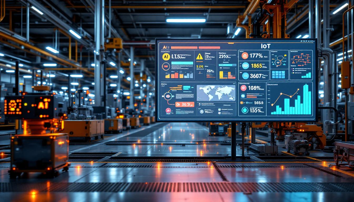 IoT/IIoT 인프라에서 AI가 모니터링하는 다수의 연결된 기기들