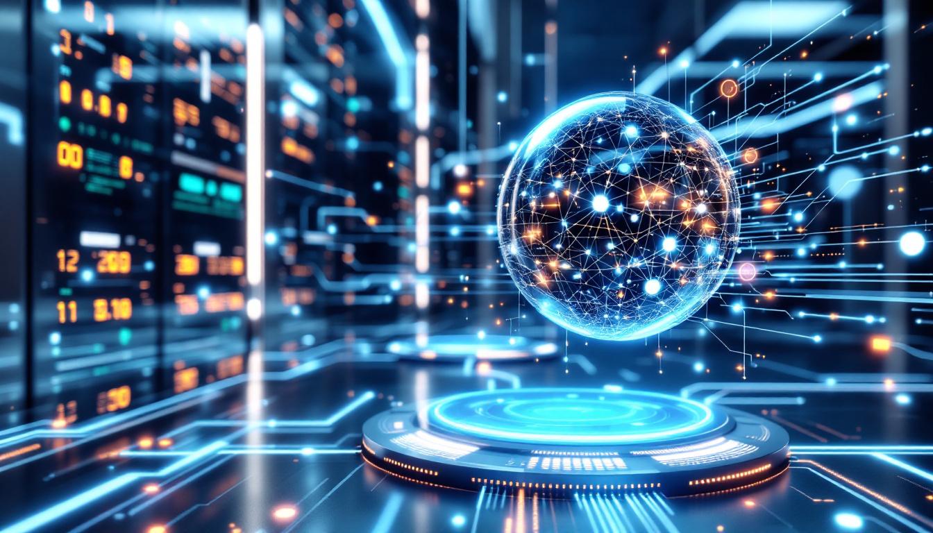 양자 컴퓨팅과 뉴로모픽 컴퓨팅이 융합된 미래형 자율 하이브리드 컴퓨팅 시스템 이미지